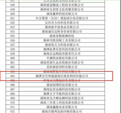 國字號榮譽(yù)！湘潭企業(yè)擬認(rèn)定高新技術(shù)企業(yè)，專注建筑廢棄物再生技術(shù)研發(fā)